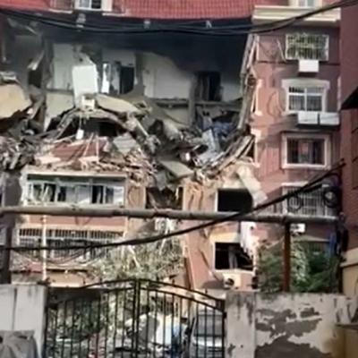 7月19日清晨，天津市北辰區歡顏里小區發(fā)生燃氣爆燃。